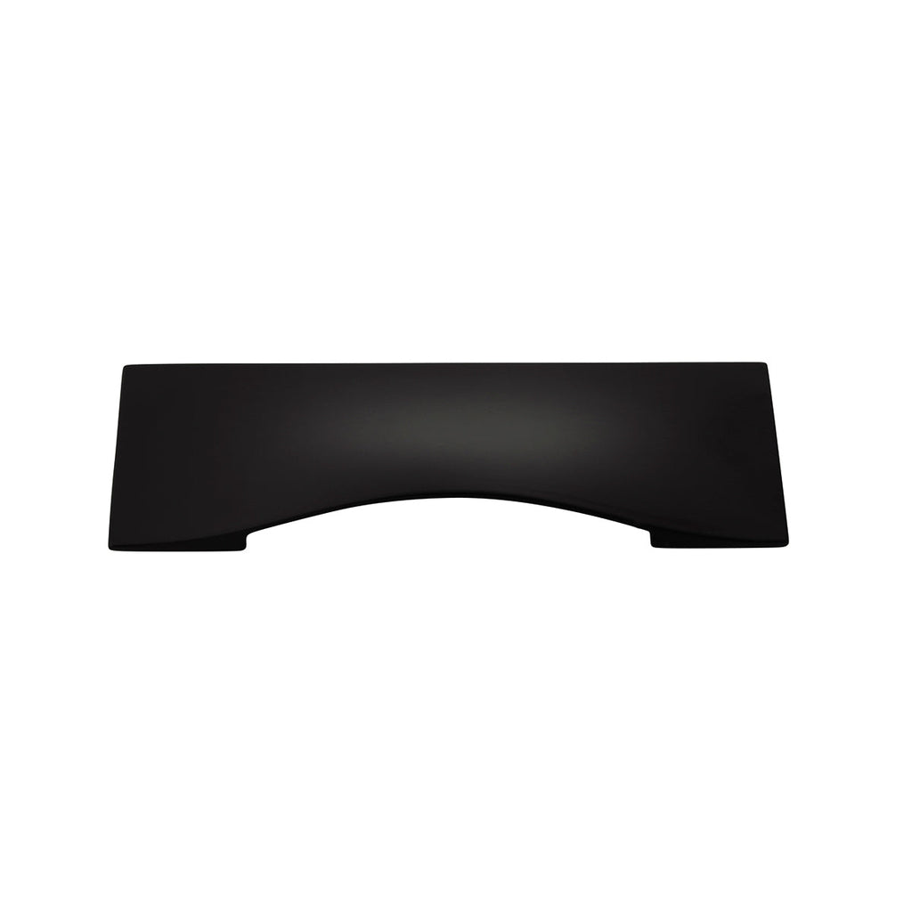Emerge Cup Pull 3-3/4 Inch (96mm) Center to Center Matte Black Finish