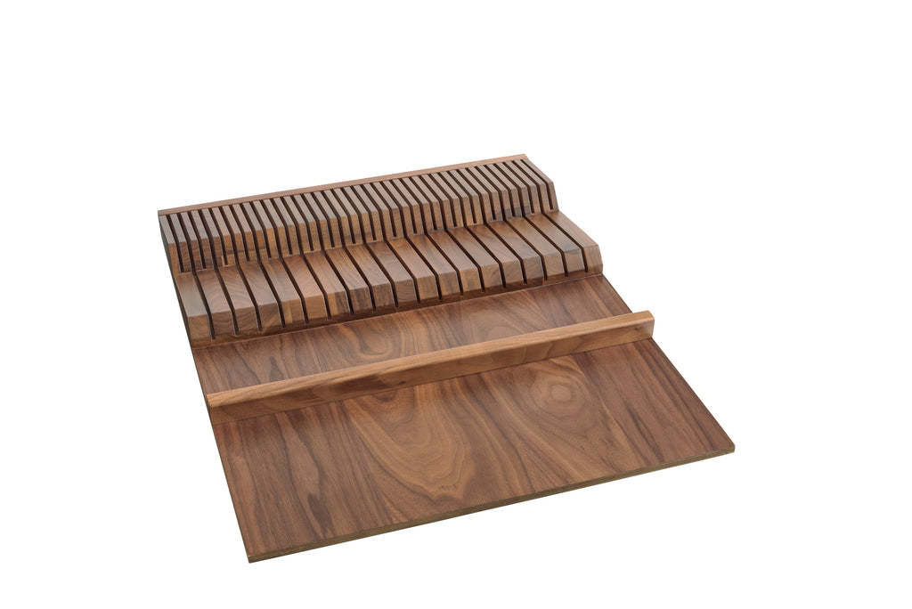 Euro Walnut Knife Block B18