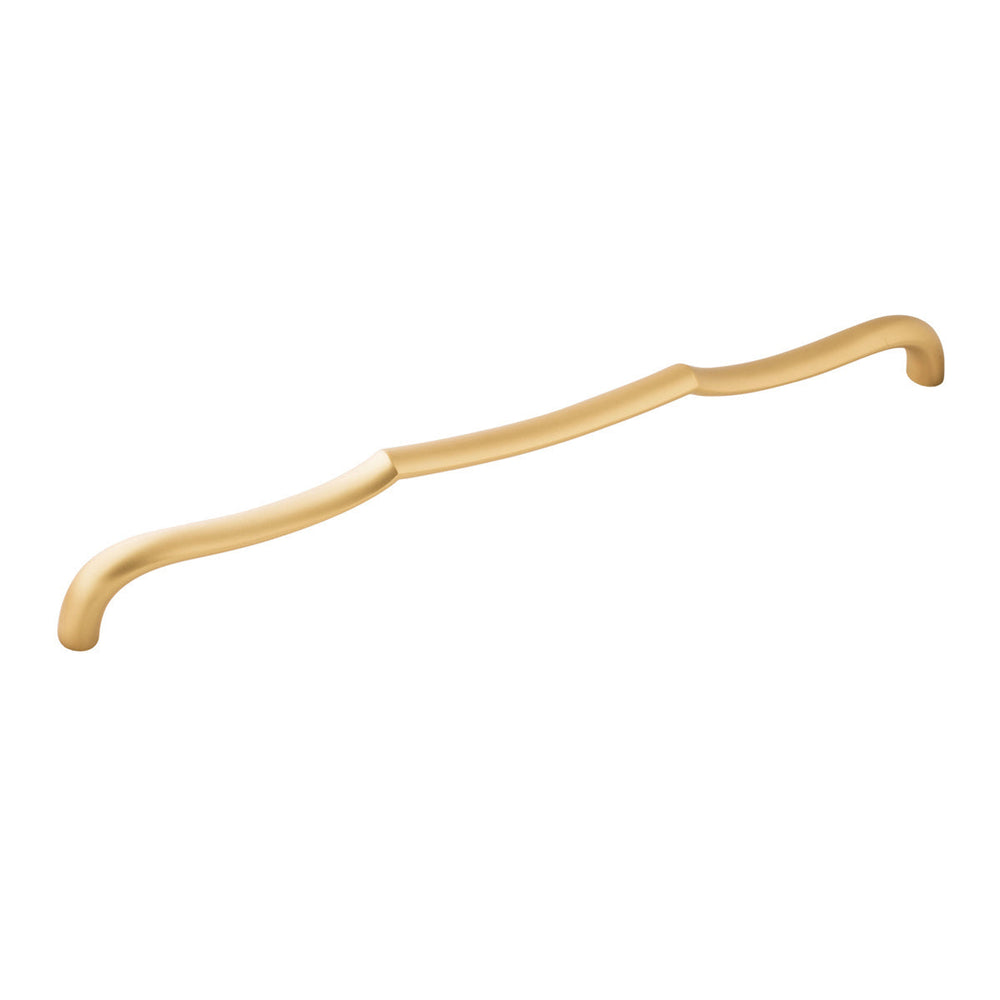 Trellis Appliance Pull 18 Inch Center to Center Brushed Golden Brass