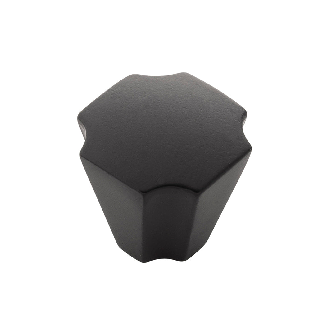 Monarch Knob 1-1/8 Inch x 1-1/8 Inch Matte Black Finish