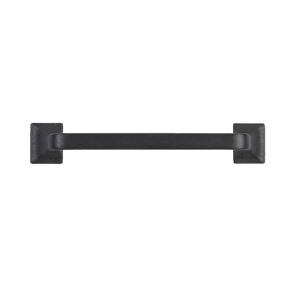 Forge Pull 5-1/16 Inch (128mm) Center to Center Black Iron Finish