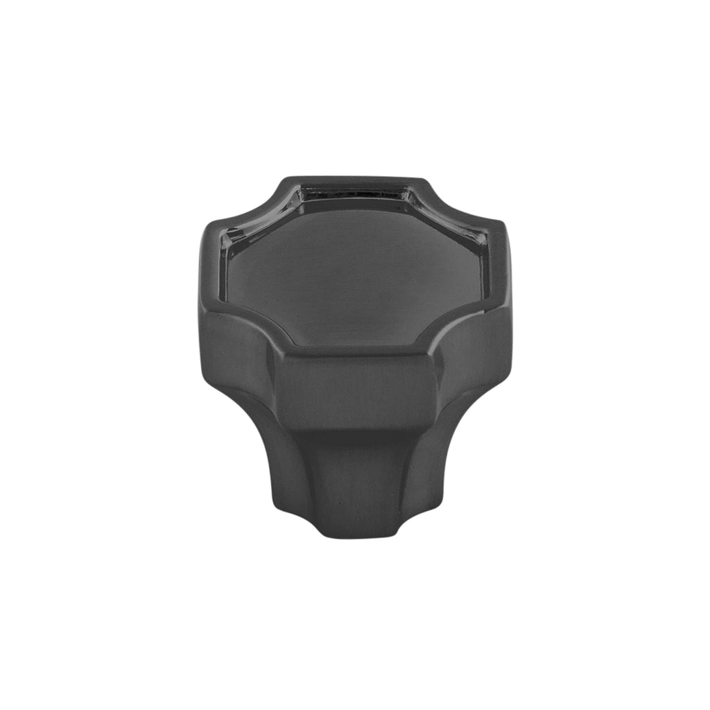 Monarch Knob 1-1/4 Inch x 1-1/4 Inch Matte Black Finish