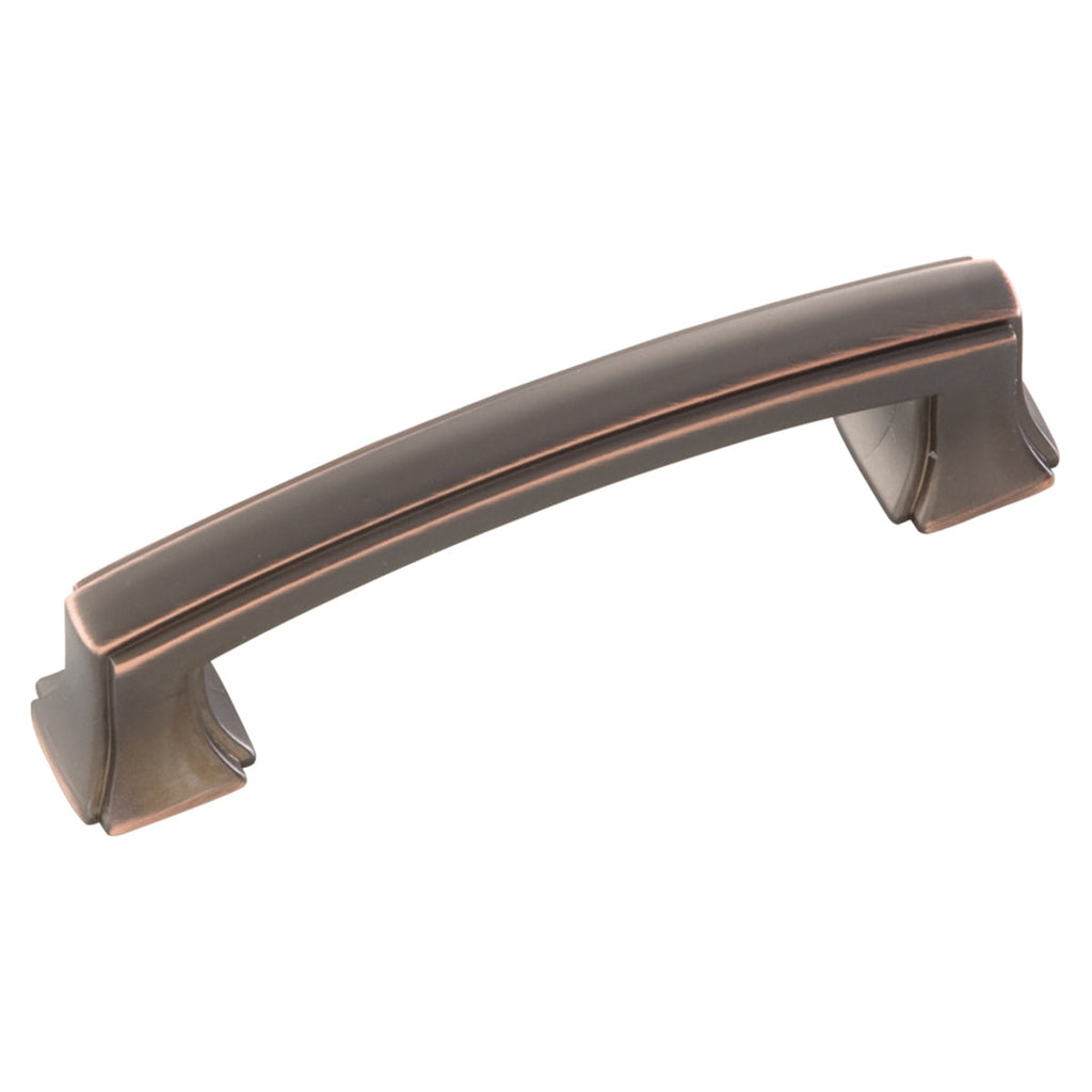 Bridges Pull 3 Inch Center to Center Oil-Rubbed Bronze Highlighted Finish