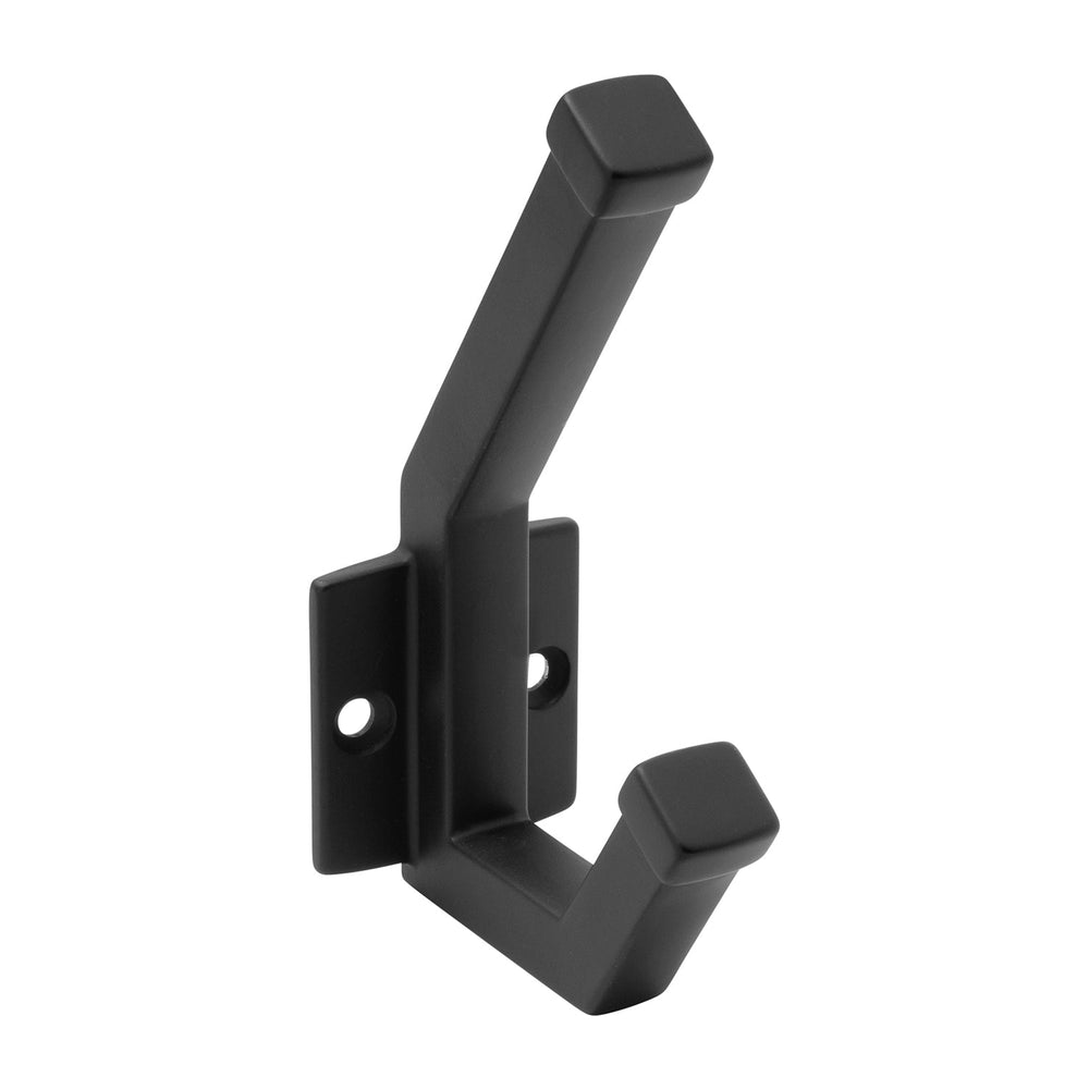 Coventry Hook 1 Inch Center to Center Matte Black