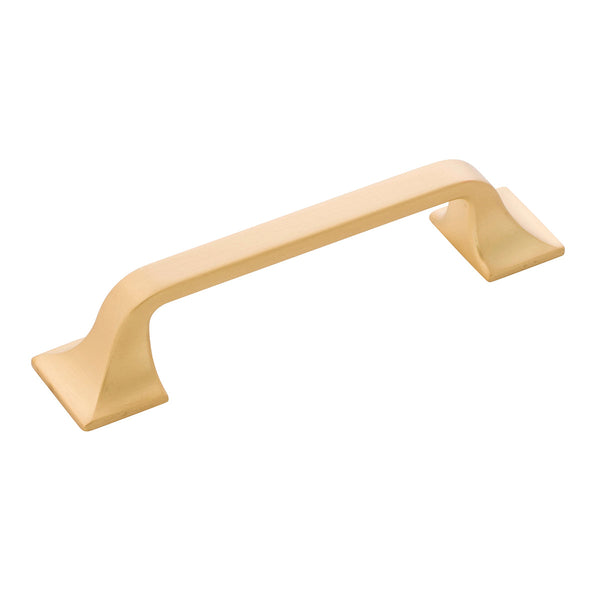 Forge Pull 3-3/4 Inch (96mm) Center to Center Brushed Golden Brass