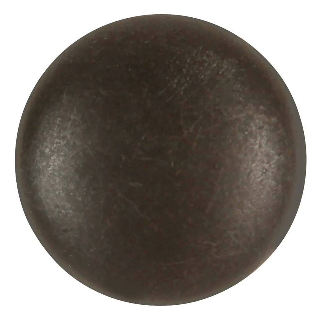 Manchester Knob 1-1/4 Inch Diameter Rustic Iron Finish