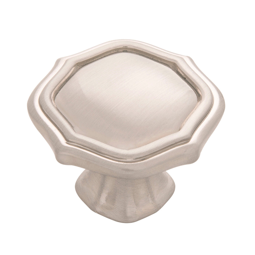 Trellis Knob 1-1/2 Inch Diameter Satin Nickel Finish