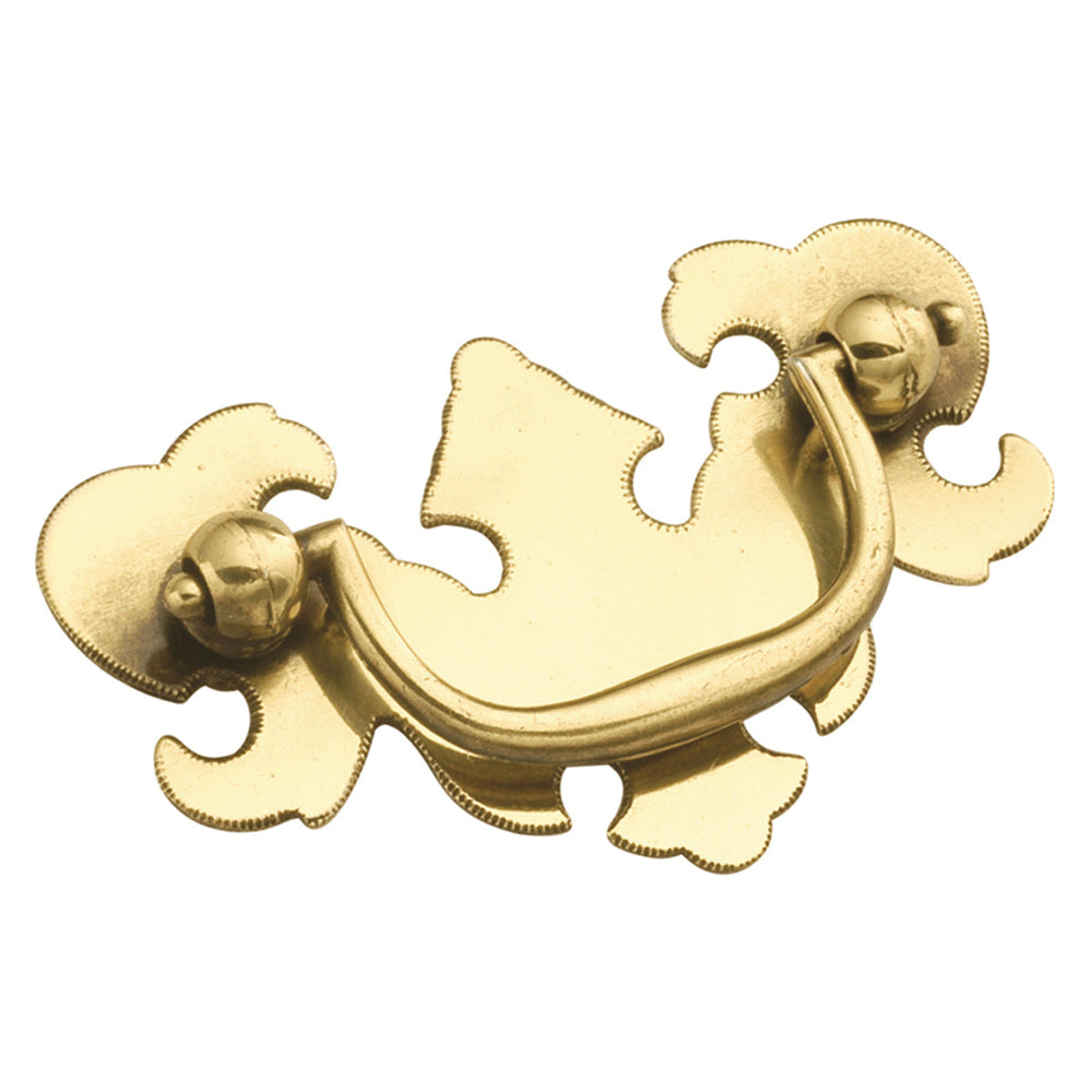 Manor House Backplate Pull 2 Inch Center to Center Lancaster Hand Polished