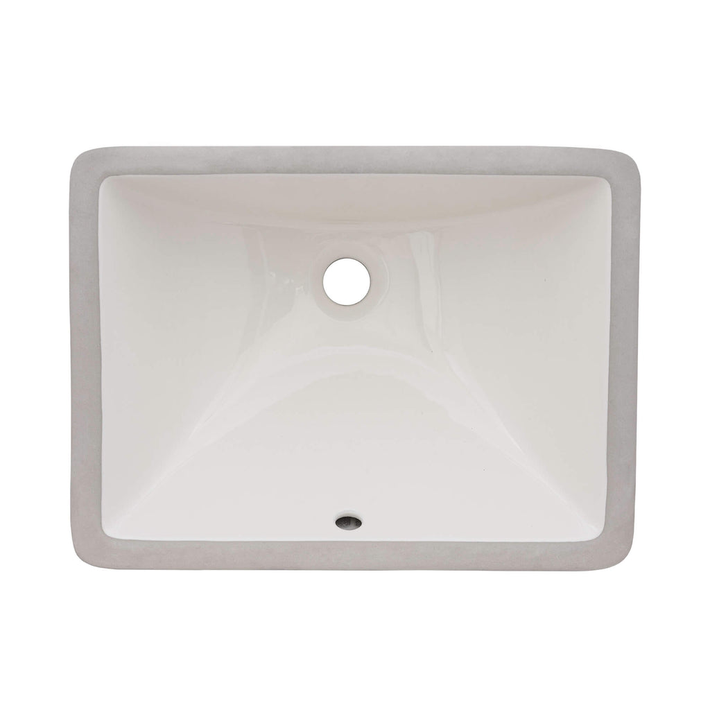 18 x 13" Undermount Bathroom Vanity Sink - Biscuit