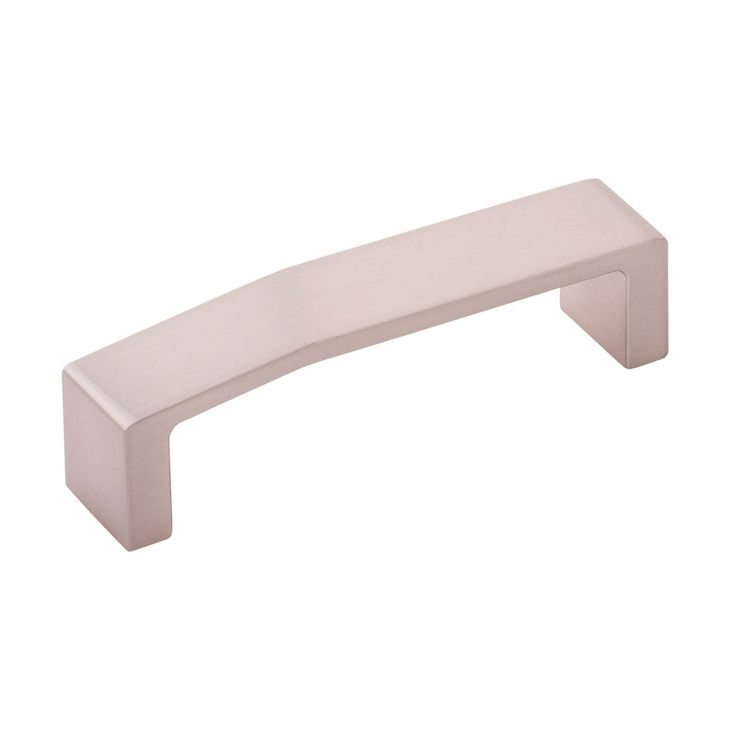 Veer Pull 3-3/4 Inch (96mm) Center to Center Satin Nickel Finish