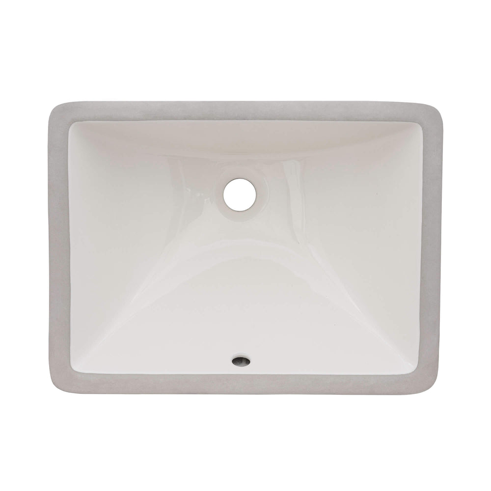 18 x 13" Undermount Bathroom Vanity Sink - Biscuit