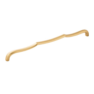 Trellis Appliance Pull 18 Inch Center to Center Brushed Golden Brass