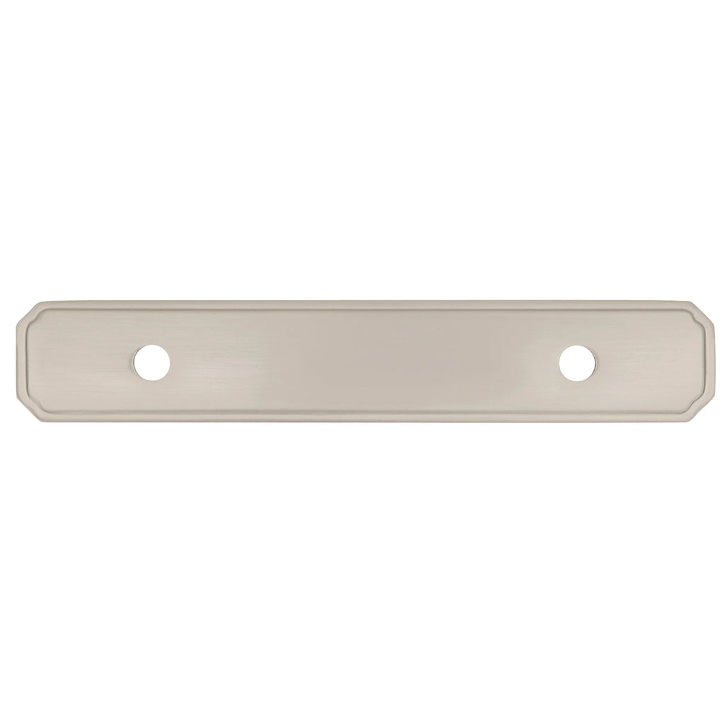 Manor House Backplate 3 Inch Center to Center Satin Nickel Finish