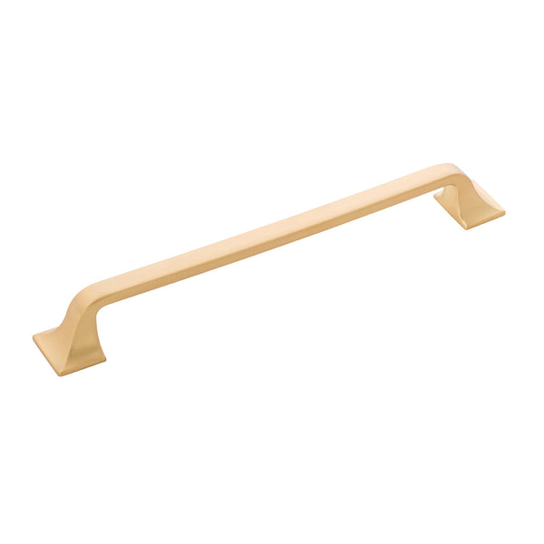 Forge Pull 7-9/16 Inch (192mm) Center to Center Brushed Golden Brass