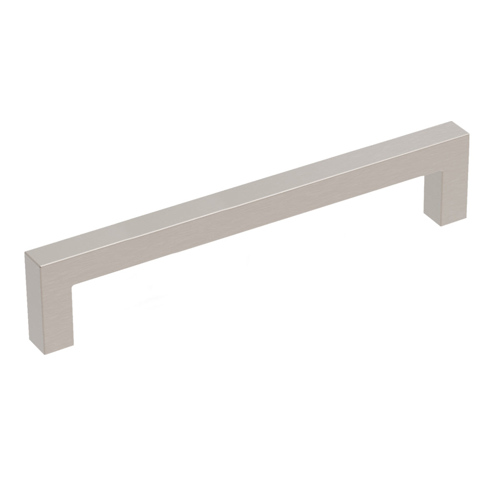 Worthington Square Pull 5-1/16 Inch (128mm) Center to Center Satin Nickel Finish (10 Pack)