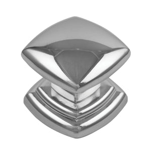 Euro-Contemporary Knob 1-1/4 Inch Square Chrome