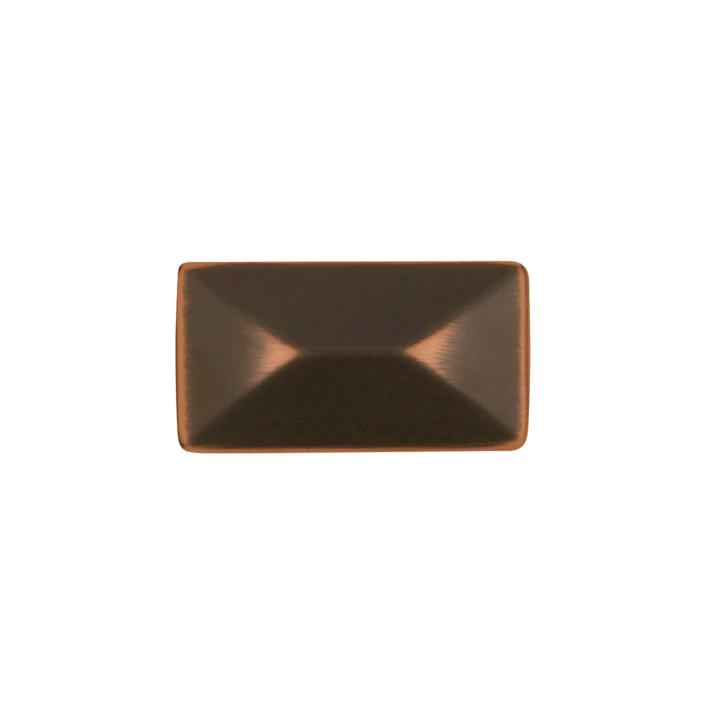 Bungalow Knob 1-1/4 Inch x 11/16 Inch Oil-Rubbed Bronze Highlighted Finish