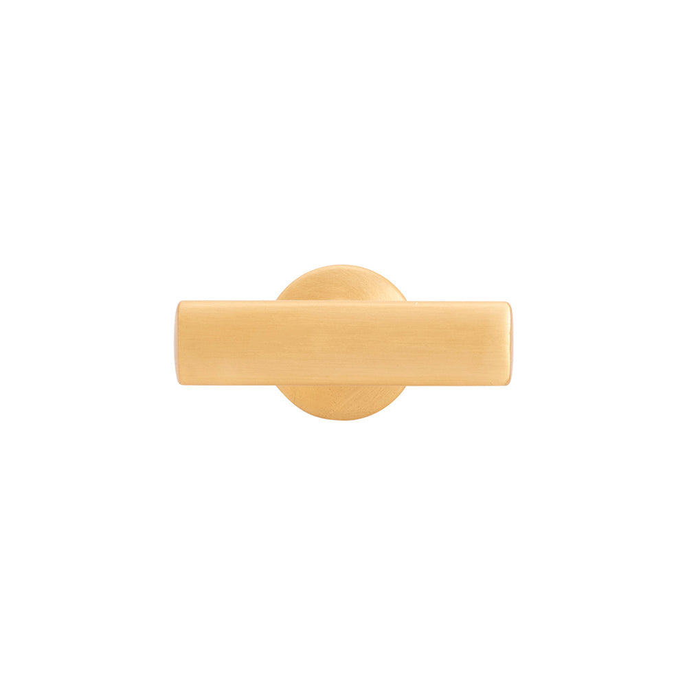 Woodward T-Knob 1-15/16 Inch X 15/16 Inch Brushed Golden Brass Finish