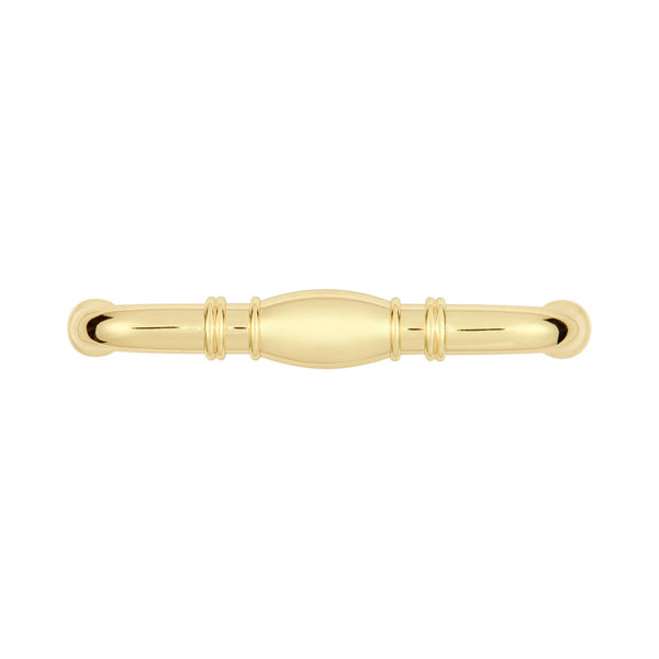 Williamsburg Pull 3 Inch Center to Center Polished Brass