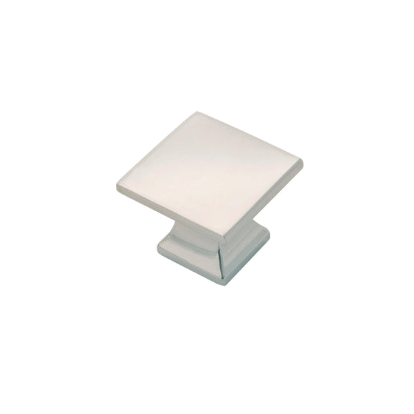 Studio Knob 1-1/4 Inch Square Polished Nickel