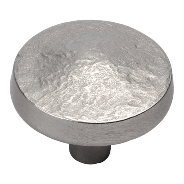Bedrock Knob 1-1/4 Inch Diameter Flat Nickel