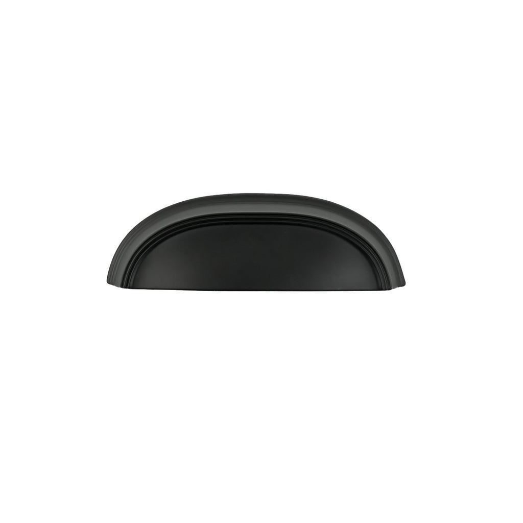 American Diner Cup Pull 3 Inch & 3-3/4 Inch (96mm) Center to Center Matte Black Finish
