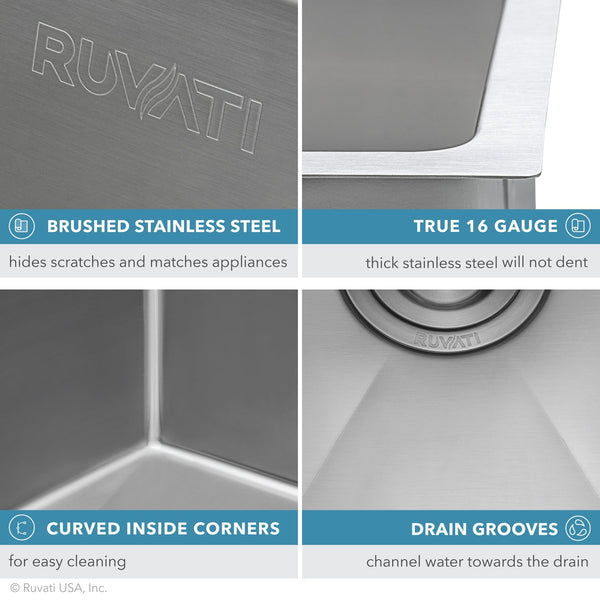 30x19 Low Divide 50/50 Double Basin Sink