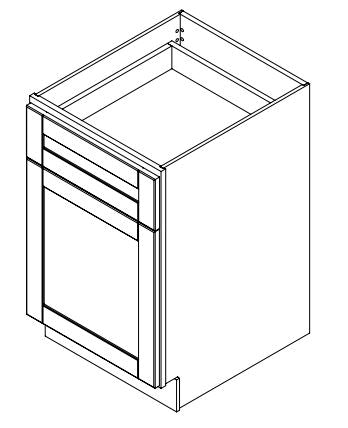 Platinum Grey Shaker 21 in. Base Cabinet