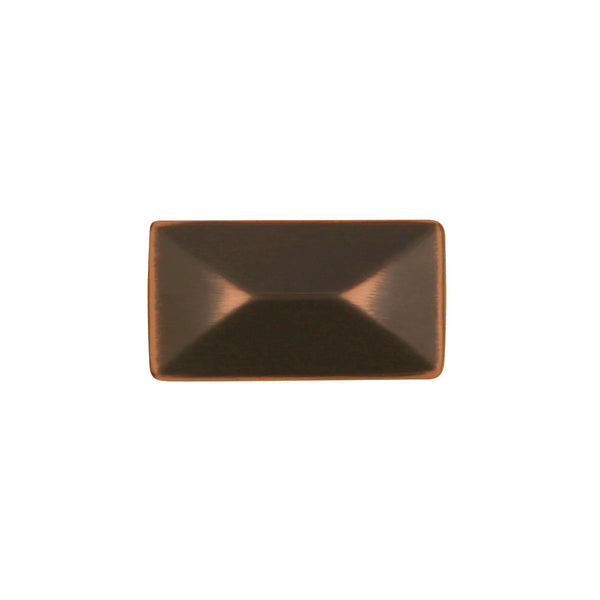 Bungalow Knob 1-1/4 Inch x 11/16 Inch Oil-Rubbed Bronze Highlighted
