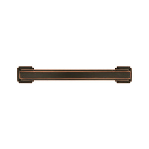 Bridges Pull 3-3/4 Inch (96mm) Center to Center Oil-Rubbed Bronze Highlighted
