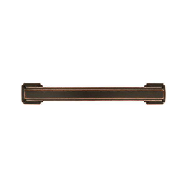 Bridges Pull 3-3/4 Inch (96mm) Center to Center Oil-Rubbed Bronze Highlighted