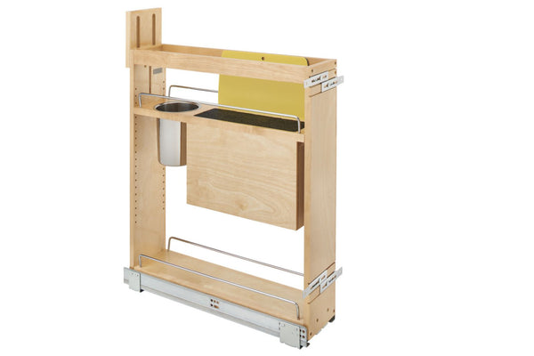 Euro 6.5'' Knife and Utensil Organizer Maple