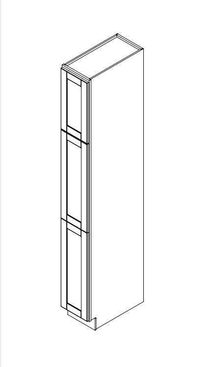 Platinum Grey Shaker 12 in. x 24 in. x 96 in. Utility Cabinet