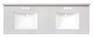 Pronto Vanity Frost 22" x 73" Top Matte Double