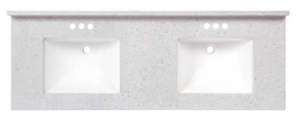 Pronto Vanity Frost 22" x 73" Top Matte Double