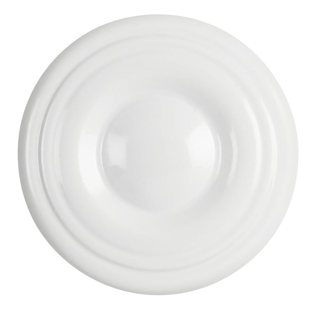 Conquest Knob 1-3/16 Inch Diameter White Finish