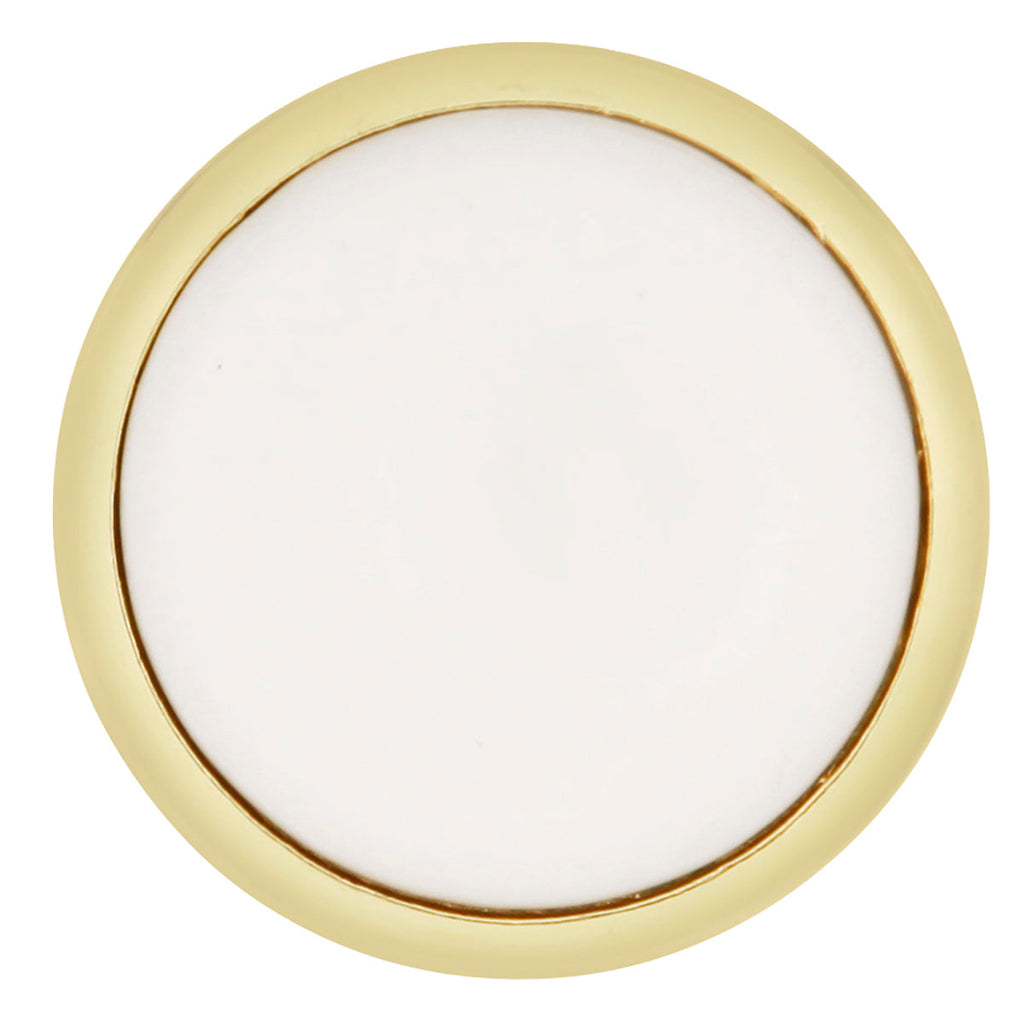 Tranquility Knob 1-5/16 Inch Diameter White Finish