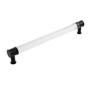 Midway Pull 12 Inch Center to Center Crysacrylic with Matte Black