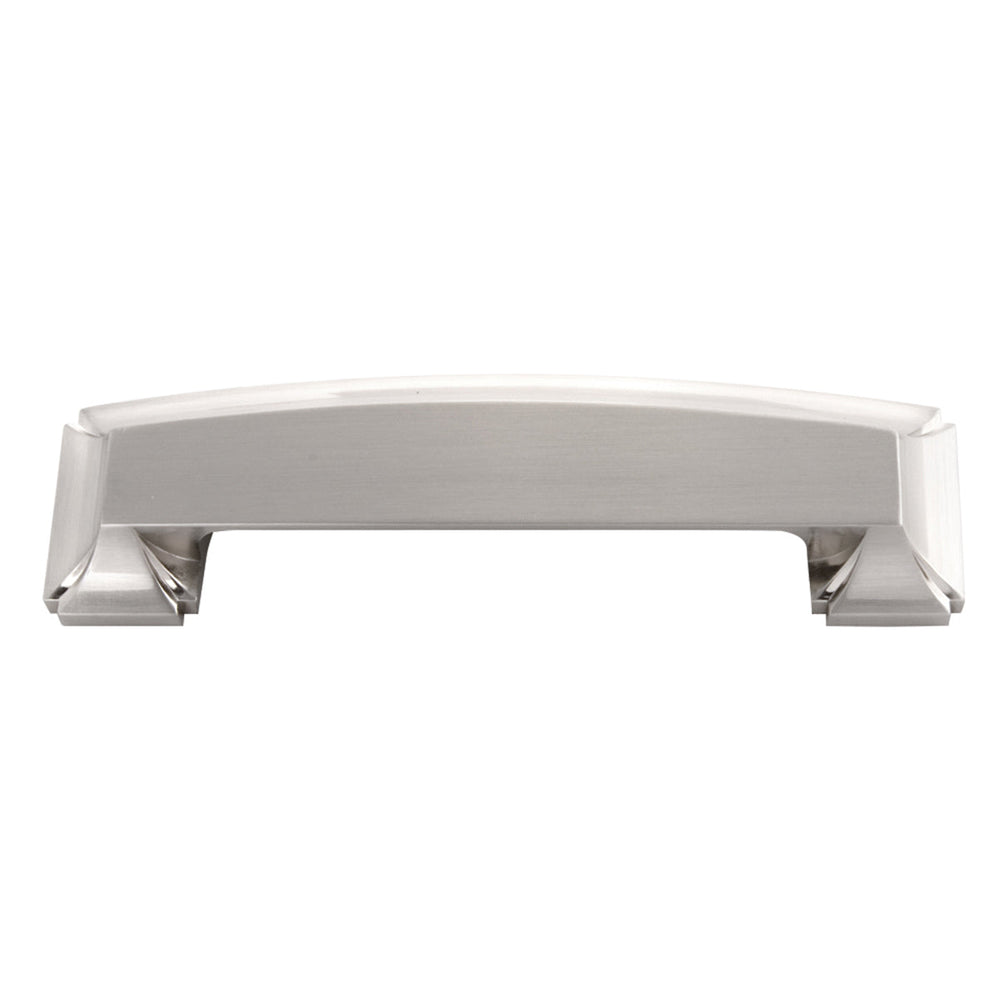 Bridges Cup Pull 3 Inch, 3-3/4 Inch (96mm) & 5-1/16 Inch (128mm) Center to Center Satin Nickel