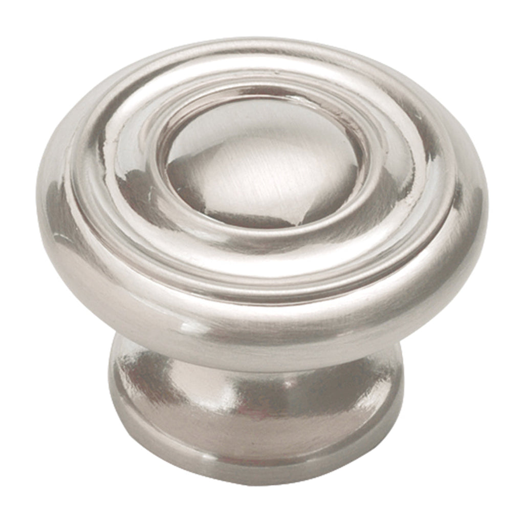 Cottage Knob 1-1/2 Inch Diameter Satin Nickel Finish