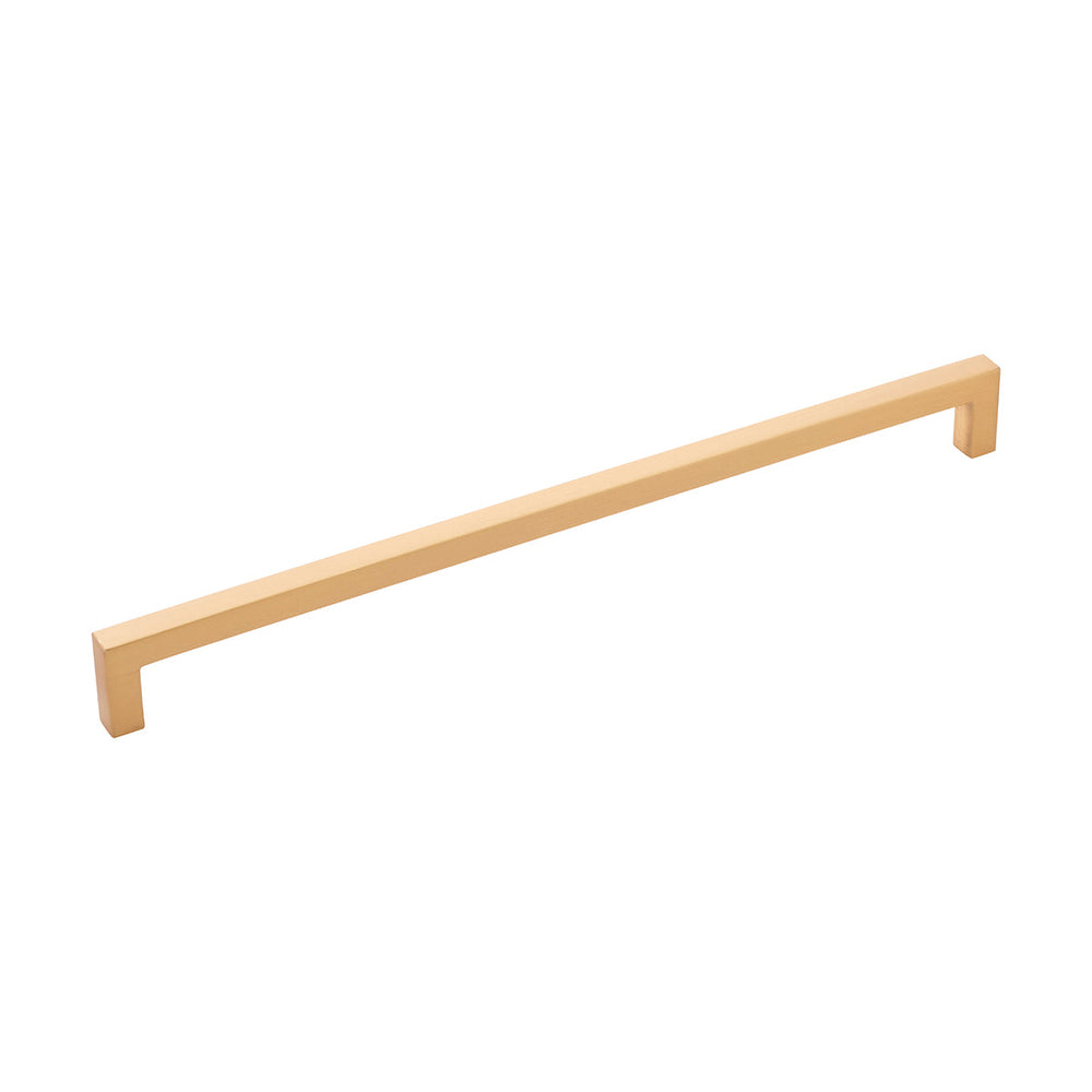 Skylight Pull 12 Inch Center to Center Brushed Golden Brass