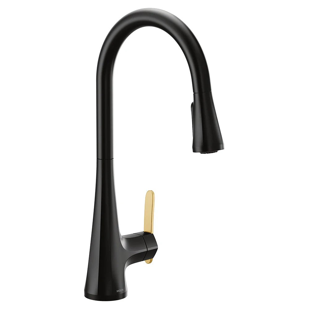 MOEN Matte Black High Arc Kitchen Faucet