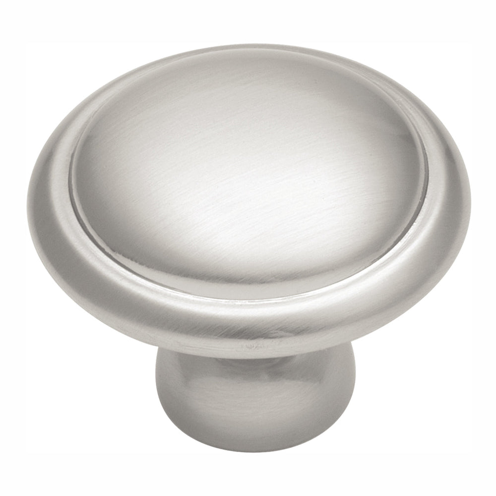 Conquest Knob 1-3/8 Inch Diameter Satin Nickel