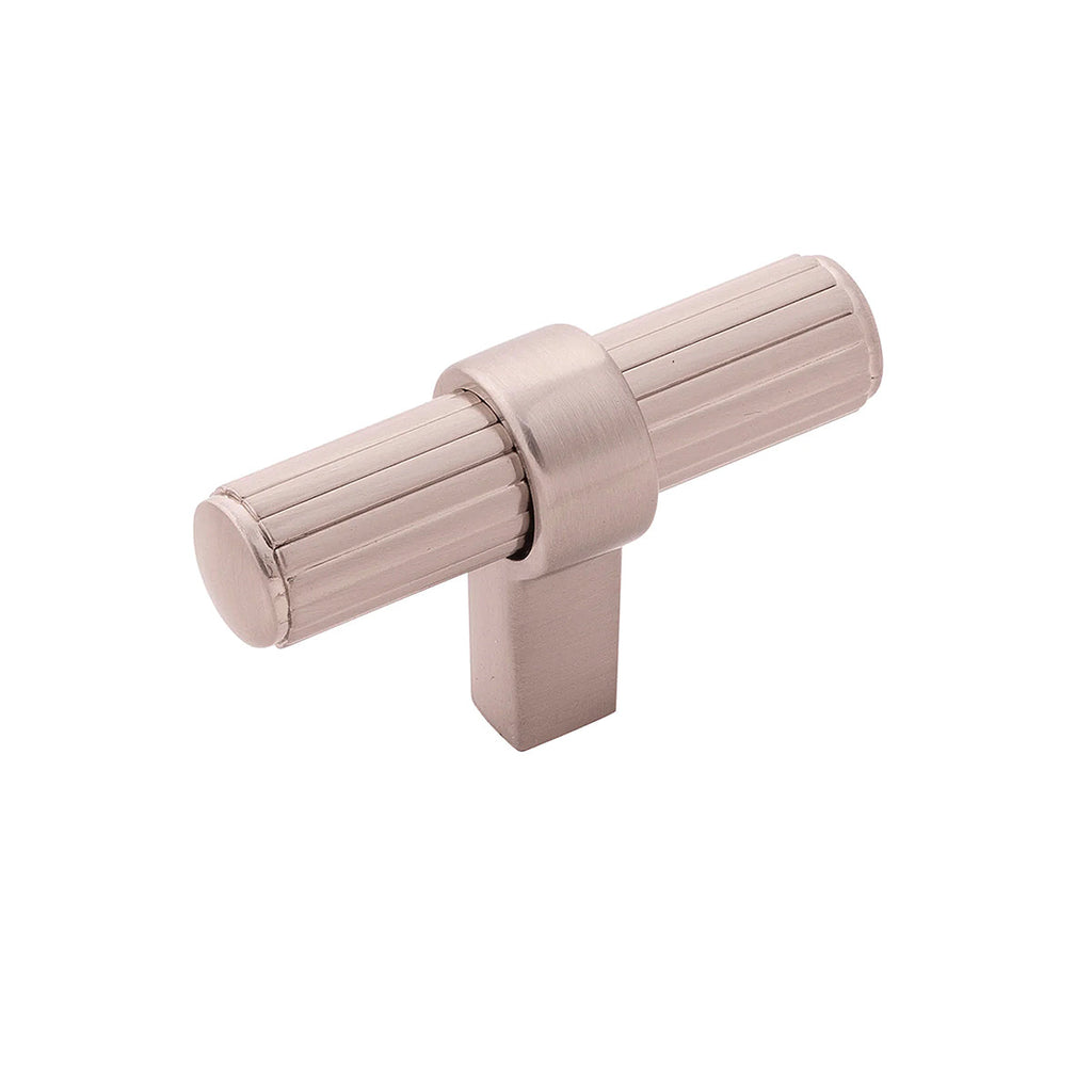 Sinclaire T-Knob 2-3/8 Inch x 3/4 Inch Satin Nickel Finish