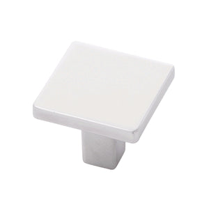 Emerge Knob 1-5/16 Inch Square Polished Nickel
