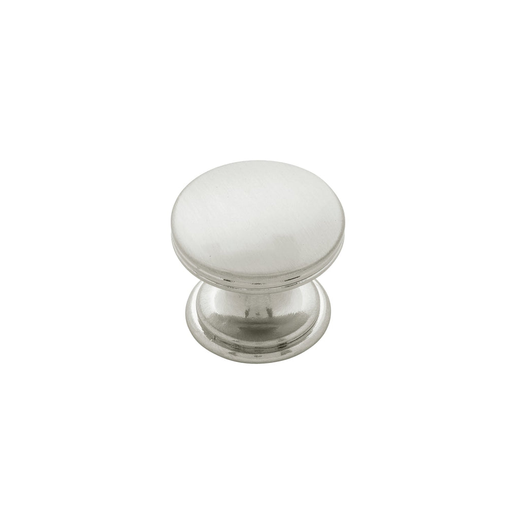 American Diner Knob 1-3/8 Inch Diameter Satin Nickel Finish