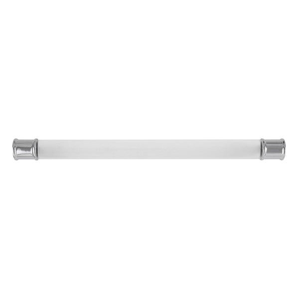 Midway Pull 8-13/16 Inch (224mm) Center to Center Crysacrylic with Chrome