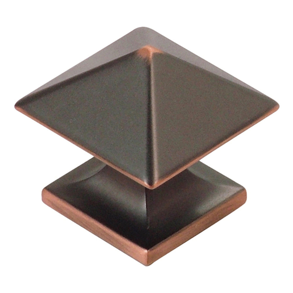 Studio Knob 1-1/4 Inch Square Oil-Rubbed Bronze Highlighted