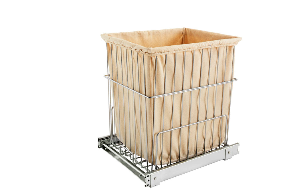 Wire Hamper with Tote Pullout 18''