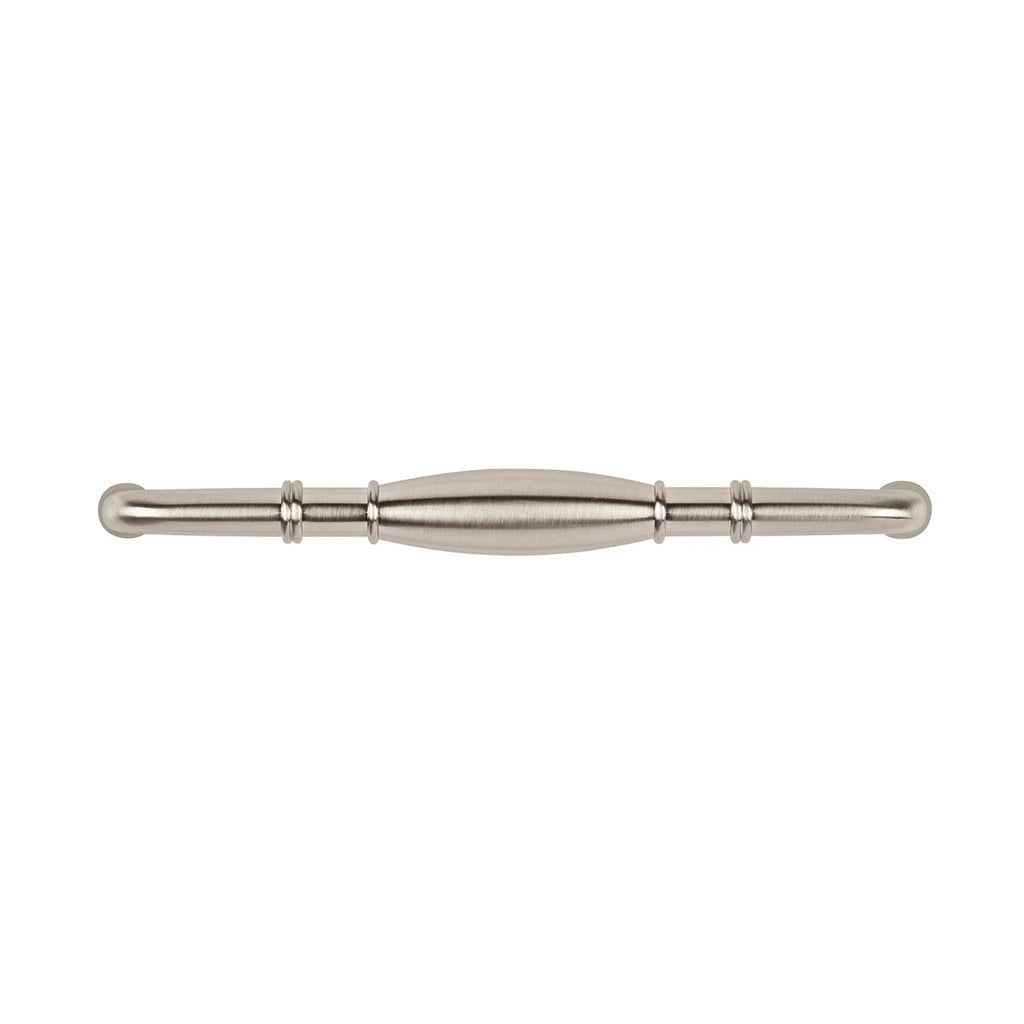 Williamsburg Pull 5-1/16 Inch (128mm) Center to Center Satin Nickel Finish
